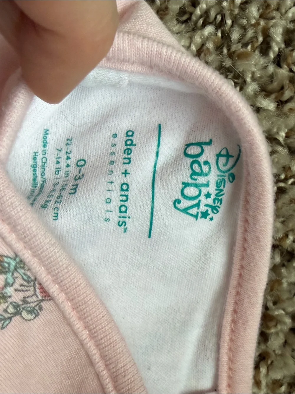 3 pack aden + anais Disney princess swaddles 0-3mo